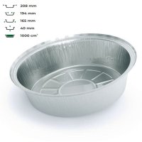 Контейнер алюмінієвий LF-807 круглий 1000 мл (8315)