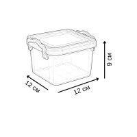 Контейнер харчовий квадратний чорний Limited Linе 0,65 л (3220)