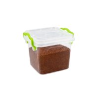 Контейнер харчовий квадратний з ручками LUX 0,4 л (3432)