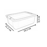 Контейнер харчовий з ручками LUX 0,8 л (3498)
