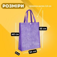 Еко-сумка Клітинка 34х40х12 см (4189)