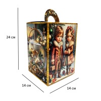 Новорічна коробка Зимова історія 1000 гр (2385) Новорічна коробка Зимова історія 1000 гр (2385)