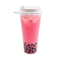 Стакан Bubble Tea з кришкою матовий 600 мл (0085)
