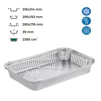 Контейнер алюмінієвий LF-902 прямокутний 2380 мл (9151)
