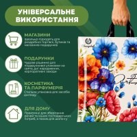 Пакет ПластикПак Блакитні квіти 40х42 см (4666)