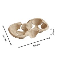 Підстаканник паперовий на 2 стакани (3413)