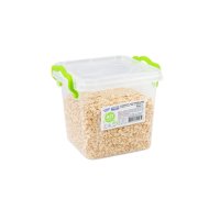 Контейнер харчовий квадратний з ручками LUX 0,6 л (3375)