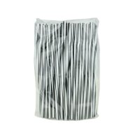 Соломка з вигином Фреш d8 235 мм 100шт чорно-біла (9946)