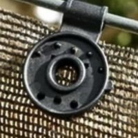 Кліпса полімерна Agreen кругла чорна уп.20шт.