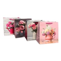 Пакет подарунковий паперовий 16х16х8 см (6252)