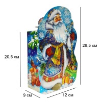 Новорічна коробка Дід мороз 700 гр (6823)