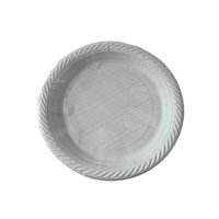 Тарілка одноразова біла 210 мм (9856)