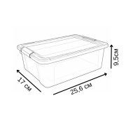 Контейнер харчовий плоский з ручками LUX 2,2 л (3477)