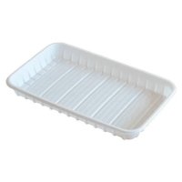 Тарілка одноразова прямокутна 155х225 мм (3344)