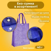 Еко-сумка Клітинка 34х40х12 см (4189)