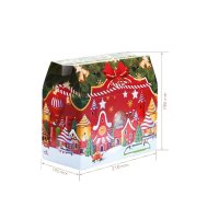 Новорічна коробка Саквояж червоний 1500 гр (8458)