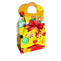 Новорічна коробка Сумка Жовта 800 гр (3052)