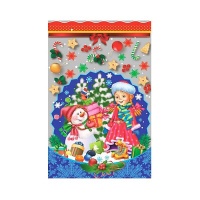 Пакет новорічний фольгований 20х30 см 100 шт. (2543) Пакет новорічний фольгований 20х30 см 100 шт. (2543)