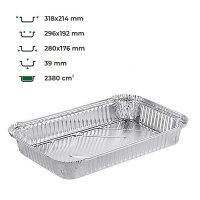 Контейнер алюмінієвий LF-902 прямокутний 2380 мл (9151)