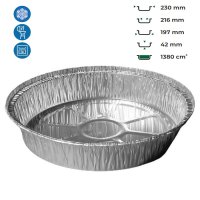 Контейнер алюмінієвий LF-803 круглий 1380 мл (0237)