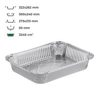 Контейнер алюмінієвий прямокутний R31L 3240 мл (9149)