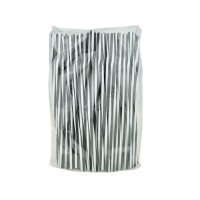 Соломка з вигином Фреш d8 235 мм 100шт чорно-біла (9946)