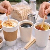 Мішалка для кави дерев'яна шліфована 14 см 700 шт. (2170)