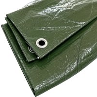 Тент універсальний 5х6 м 80  г/м2 Оливковий (8769)