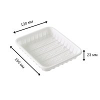 Тарілка одноразова прямокутна 130х150 см (3343)