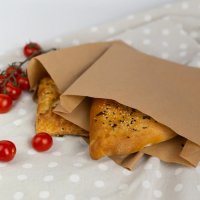 Крафтовий пакет 16х23x5 см бурий 100 шт (7075)