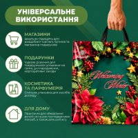 Пакет новорічний ПластикПак Різдвяна композиція 40х42 см (7687)