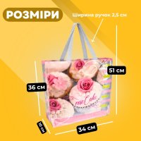 Сумка-шопер Альфа Капкейки 36х34х10 см (4296)