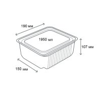 Контейнер для ягід та фруктів 1950 мл (0151)