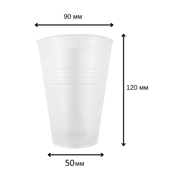 Набір одноразового посуду стакани 500 мл 10 шт (0739)