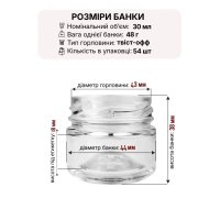 Банка скляна 0.030 л Твіст 43 мм (4690)