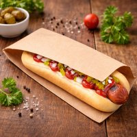 Пакет кутик паперовий бурий 9х21 см 100 шт (8878)