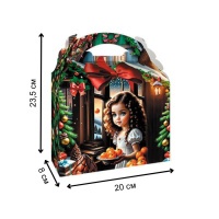 Новорічна коробка Святкові солодощі 800 гр (2373)