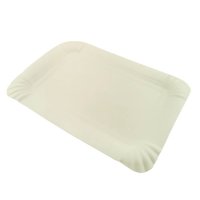 Тарілка паперова прямокутна 15х22 см (4083)