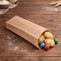 Пакет саше крафтовий бурий 10×27×2 см 100 шт  (0101)