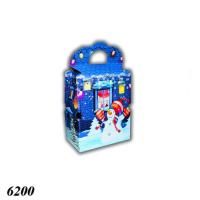 Новорічна коробка Сумка синя 800 гр (6200)