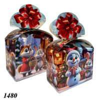 Новорічна коробка Лісові звірі 500 гр (1480) Новорічна коробка Лісові звірі 500 гр (1480)