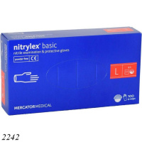Рукавички нітрилові Nitrylex 100 шт L (2242) Рукавички нітрилові Nitrylex 100 шт L (2242)
