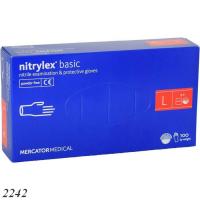 Рукавички нітрилові Nitrylex 100 шт L (2242)