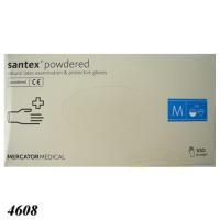 Рукавички латексні Santex медичні 100 шт S (4608)
