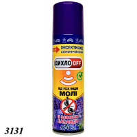 Спрей від молі Дихло OFF із запахом лаванди 150 мл (3131) Спрей від молі Дихло OFF із запахом лаванди 150 мл (3131)