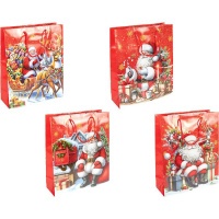Пакет подарунковий Новорічний 26х32х10 см (5003) Пакет подарунковий Новорічний 26х32х10 см (5003)